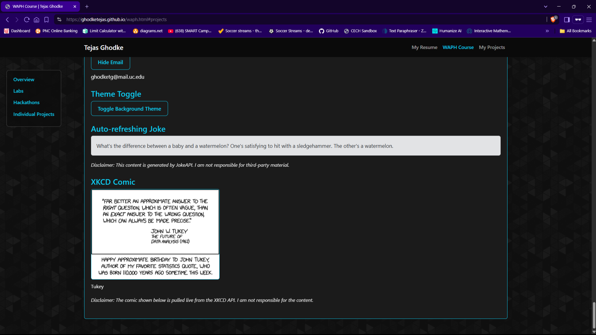 API Integration Screenshot