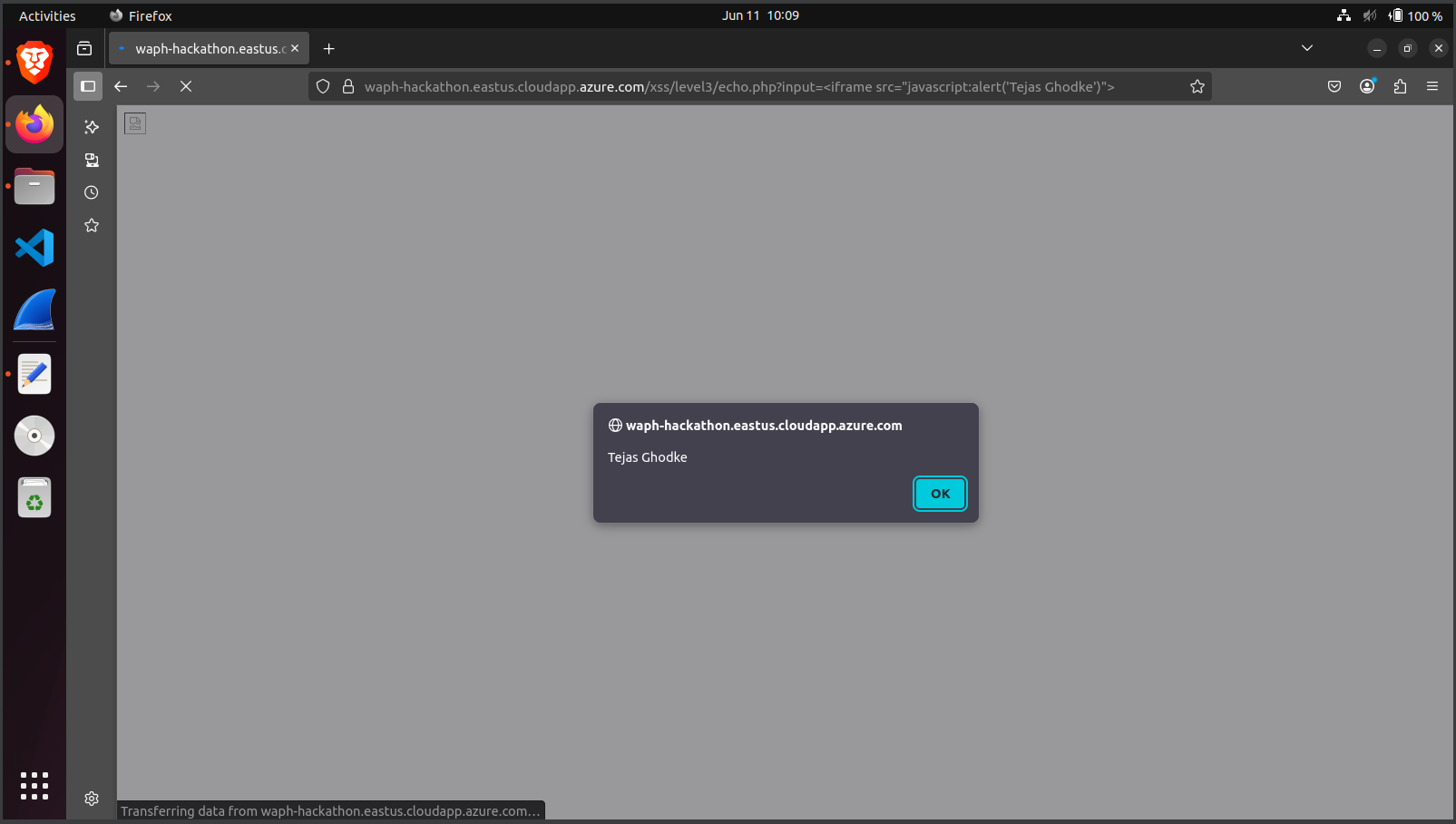 Bypassing script tag with iframe